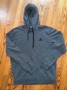 Adidas Men's Hooded Pullover Sweatshirt- Size L